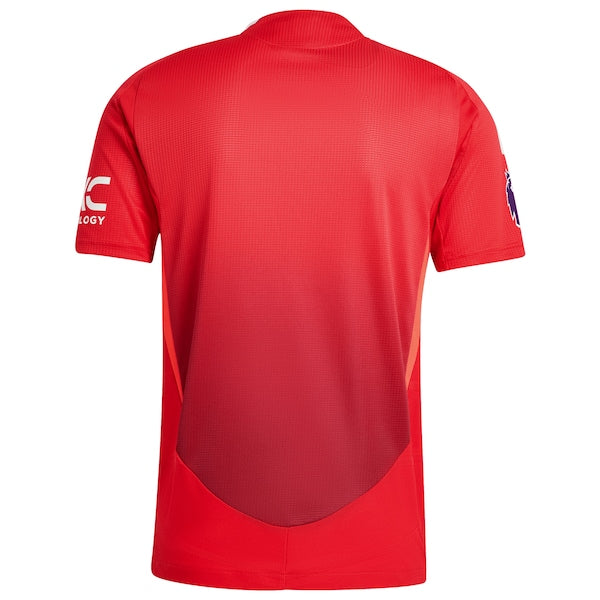Manchester United adidas 2024/25 Home Authentic Patch Jersey - Red - Image 3