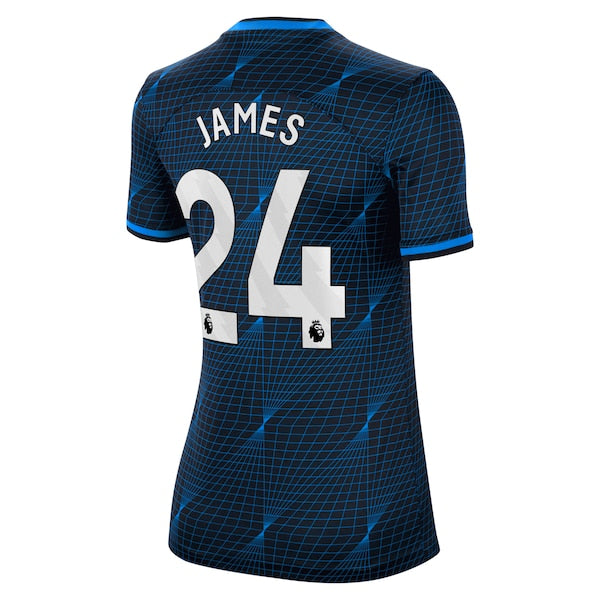 Reece James Chelsea Nike Women's 2023/24 Away Stadium Replica Player Jersey - Navy/Blue - Image 4