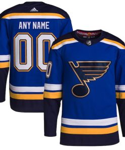 St. Louis Blues adidas  Home  Primegreen Authentic Custom Jersey - Royal