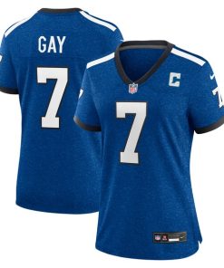 Alternative view of Matt Gay Indianapolis Colts Nike Women's Indiana Nights Alternate Game Jersey - Royal/Royal