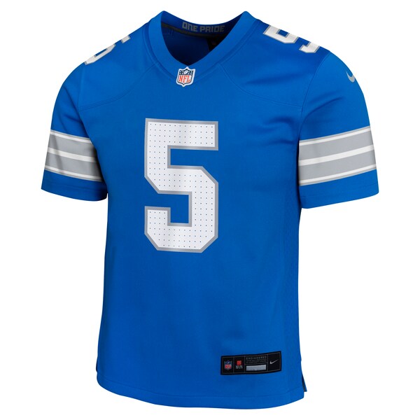 David Montgomery Detroit Lions Nike Youth Team Player Game Jersey - Blue - Image 3