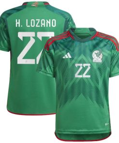 Hirving Lozano Mexico National Team adidas Youth 2022/23 Home Replica Jersey - Green