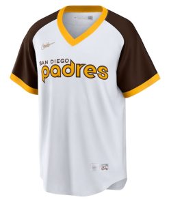 Alternative view of San Diego Padres Nike Home Cooperstown Collection Team Jersey - White