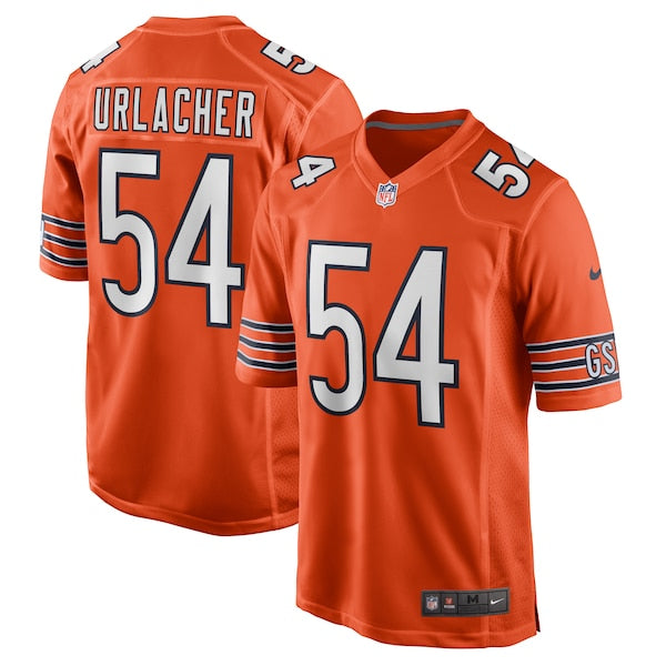 Brian Urlacher Chicago Bears Nike Retired Player Jersey - Orange/Navy/White - Image 2