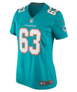Alternative view of Chasen Hines Miami Dolphins Nike Women's Team Game Jersey -  Aqua