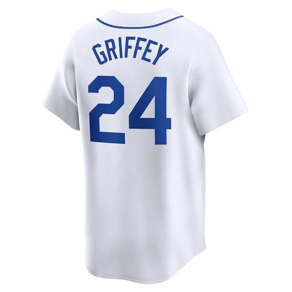 Ken Griffey Jr. Seattle Mariners Nike Throwback Cooperstown Limited Jersey - White - Image 4