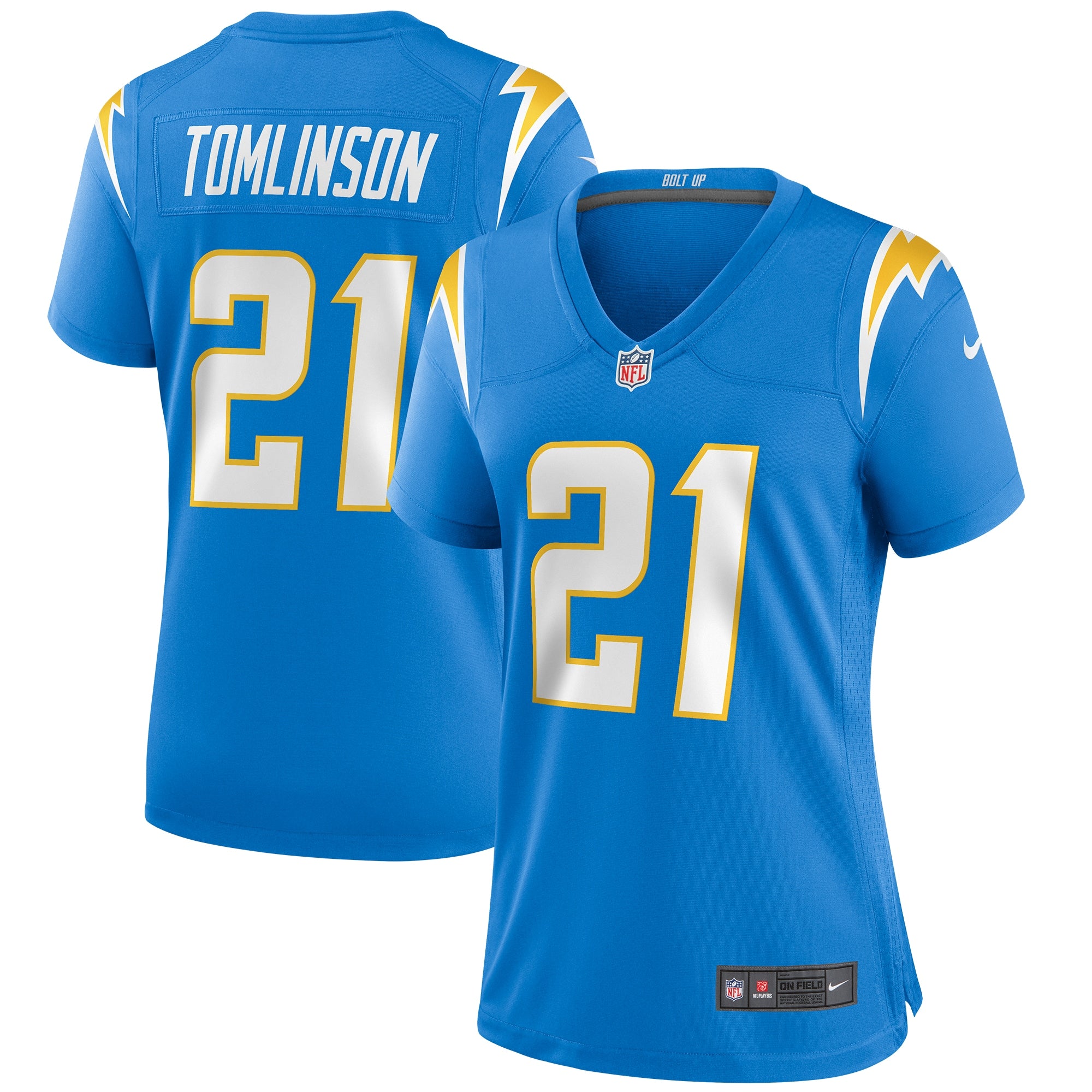 LaDainian Tomlinson Los Angeles Chargers Nike Women's Retired Player Jersey - Navy/Powder Blue/Royal - Image 7