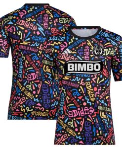 Philadelphia Union adidas 2024 Hispanic Heritage Pre-Match Top - Black