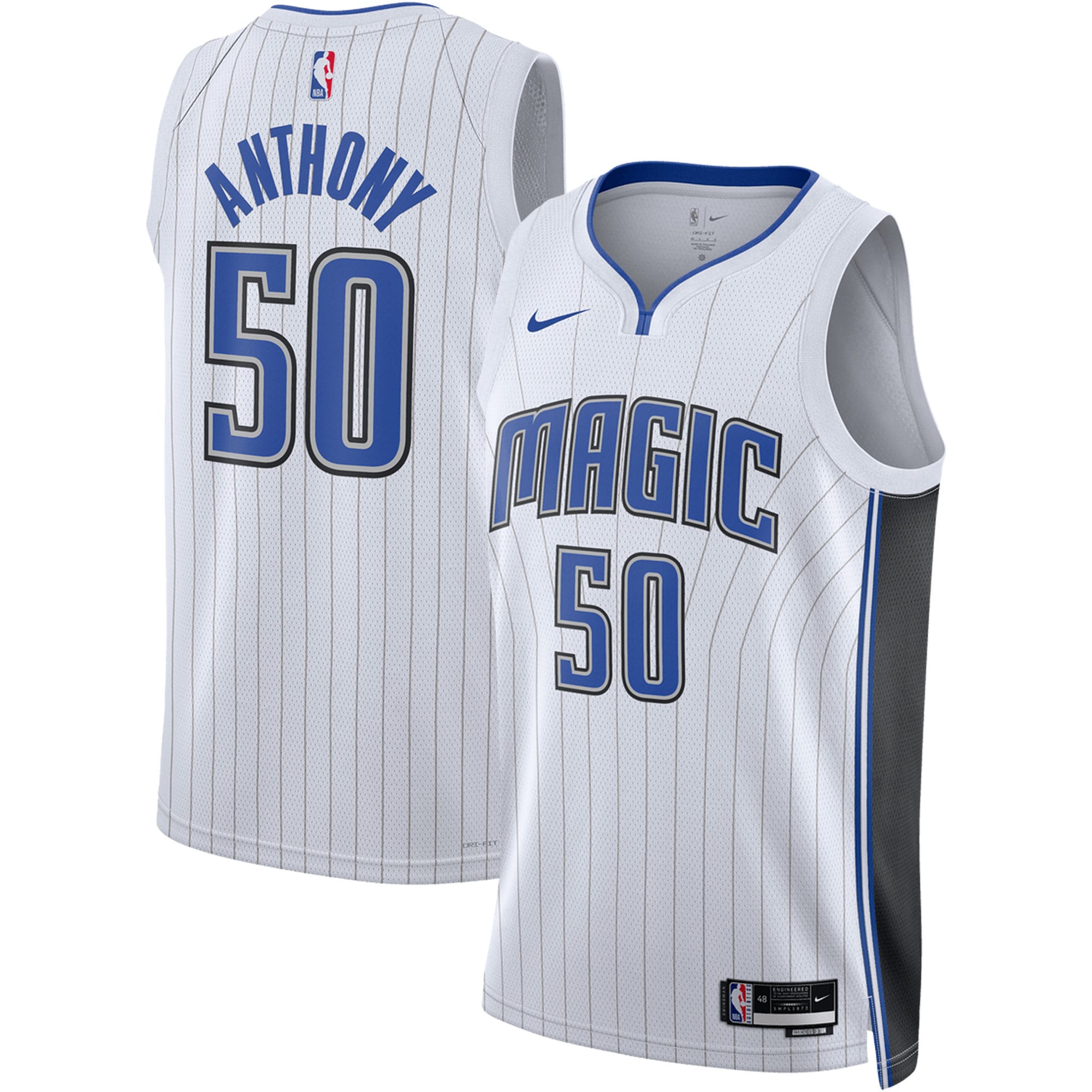 Cole Anthony Orlando Magic Nike Unisex Swingman Jersey - Icon Edition - Black/White - Image 5