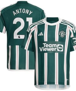 Antony Manchester United adidas Youth 2023/24 Away Replica Player Jersey - Green