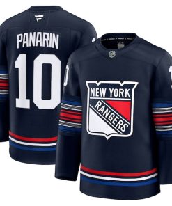 Alternative view of Artemi Panarin New York Rangers  Alternate Premium Jersey - Navy/White/Blue