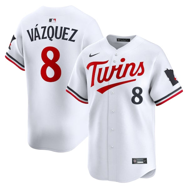 Christian V¨¢zquez Minnesota Twins Nike Home Limited Jersey - White
