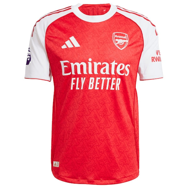 Arsenal adidas 2025/26 Home Authentic Jersey - Red/Blue - Image 3