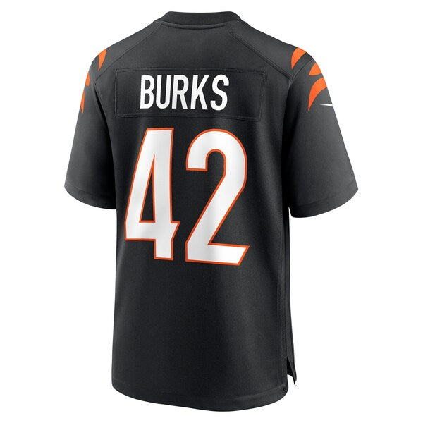 Oren Burks Cincinnati Bengals Nike Team Game Jersey - Black - Image 3