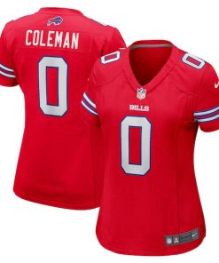 Alternative view of Keon Coleman Buffalo Bills Nike Women's Alternate Game Jersey -  Red/Royal