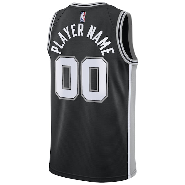 San Antonio Spurs Nike Swingman Custom Jersey Black - Icon Edition - Image 3