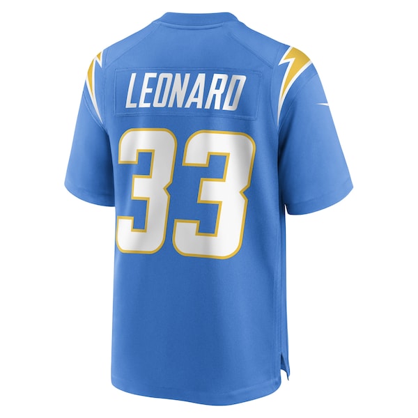 Deane Leonard Los Angeles Chargers Nike Game Player Jersey - Powder Blue - Image 3