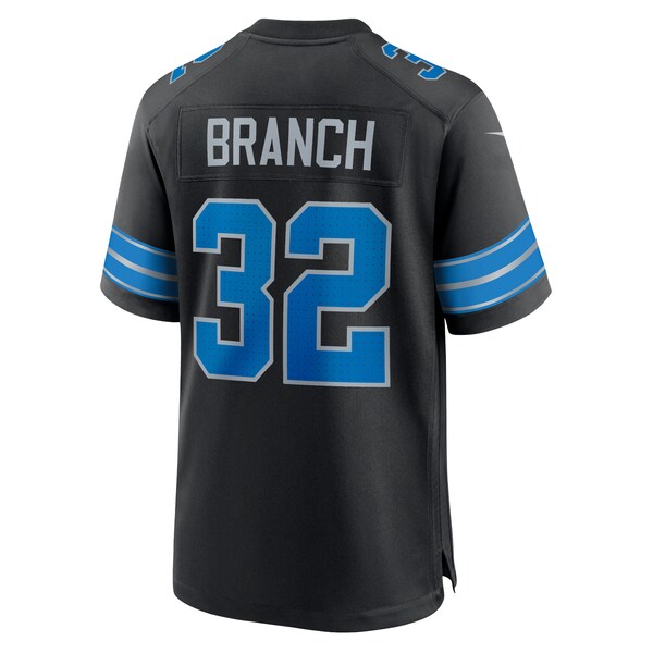 Brian Branch Detroit Lions Nike 2nd Alternate Game Jersey - Black/Blue - Image 4