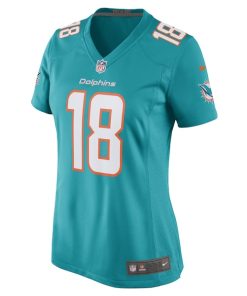 Alternative view of Erik Ezukanma Miami Dolphins Nike Women's Game Player Jersey - Aqua