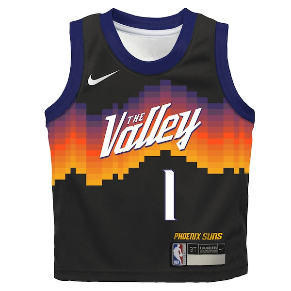 Devin Booker Phoenix Suns Nike Preschool 2025/26 City Edition Swingman Jersey - Black - Image 2