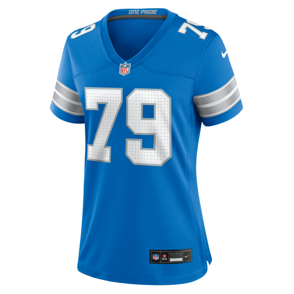 Quinton Jefferson Detroit Lions Nike Women's Team Game Jersey - Blue - Image 2
