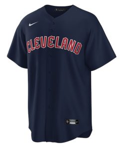 Alternative view of Cleveland Guardians Nike Alternate Replica Jersey - Navy