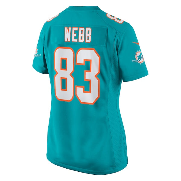 Raleigh Webb Miami Dolphins Nike Women's Team Game Jersey - Aqua - Image 3