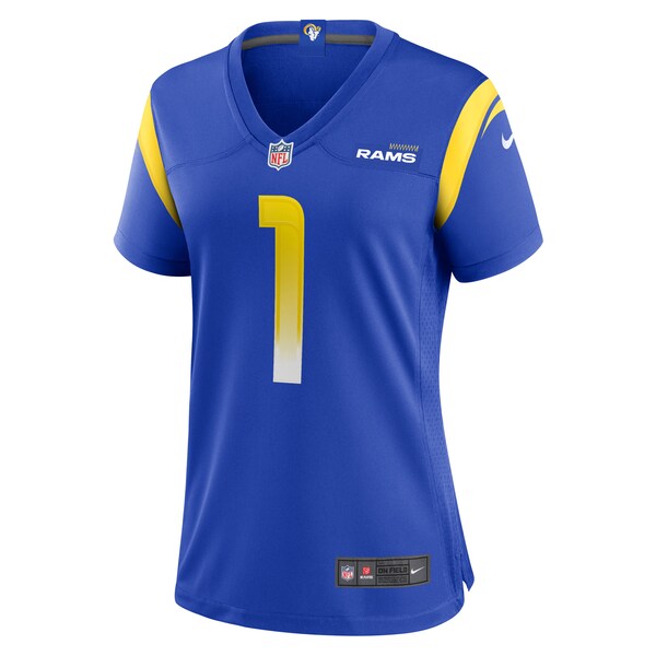 Number 1 Bride Los Angeles Rams Nike Women's Game Jersey - Royal - Image 2