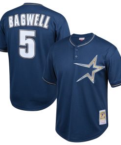 Jeff Bagwell Houston Astros Youth Cooperstown Collection Mesh Batting Practice Jersey - Navy