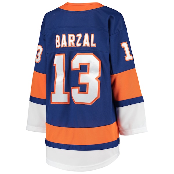 Mathew Barzal New York Islanders Youth Home Premier Player Jersey - Royal - Image 3