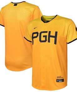 Pittsburgh Pirates Nike Youth 2023 City Connect Replica Jersey - Gold