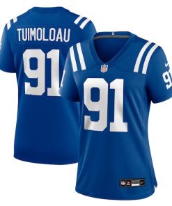 Alternative view of JT Tuimoloau Indianapolis Colts Nike Women's Team Game Jersey -  Royal