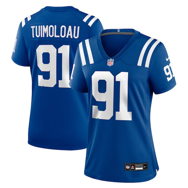 JT Tuimoloau Indianapolis Colts Nike Women's Team Game Jersey - Royal - Image 2
