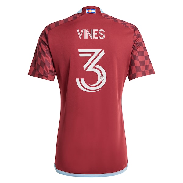 Sam Vines Colorado Rapids adidas 2024 One Flag Kit Replica Player Jersey - Burgundy - Image 3