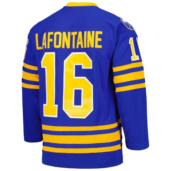 Pat LaFontaine Buffalo Sabres Captain Patch 1992/93 Blue Line Player Jersey - Royal - Image 3