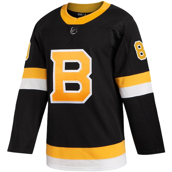 David Pastrnak Boston Bruins adidas Alternate Authentic Player Jersey - Black - Image 2
