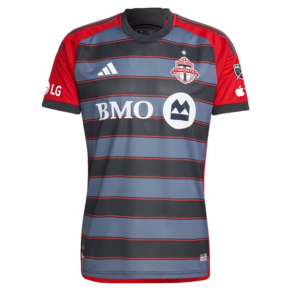Mark-Anthony Kaye Toronto FC adidas 2023 Club Kit Authentic Player Jersey - Gray - Image 2
