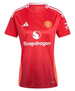 Alternative view of Rasmus H?jlund Manchester United adidas Women's 2024/25 Home Replica Player Jersey - Red