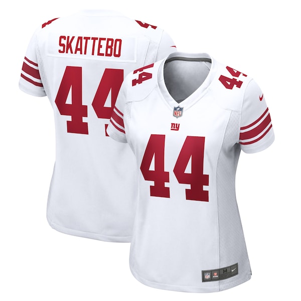 Cam Skattebo New York Giants Nike Women's Game Jersey - White/Royal - Image 2