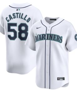 Luis Castillo Seattle Mariners Nike Home Limited Player Jersey - White
