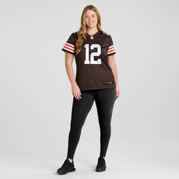 Shedeur Sanders Cleveland Browns Nike Women's 2025 NFL Draft Game Jersey - Brown - Image 6