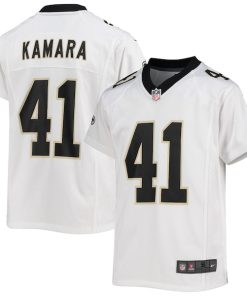 Alvin Kamara New Orleans Saints Nike Youth Game Jersey - White/Black