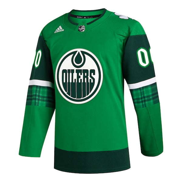 Edmonton Oilers adidas St. Patrick's Day Authentic Custom Jersey - Kelly Green - Image 2