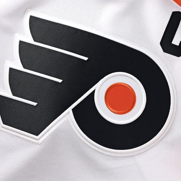 Philadelphia Flyers Away Premium Jersey - White/Burnt Orange/Black - Image 9