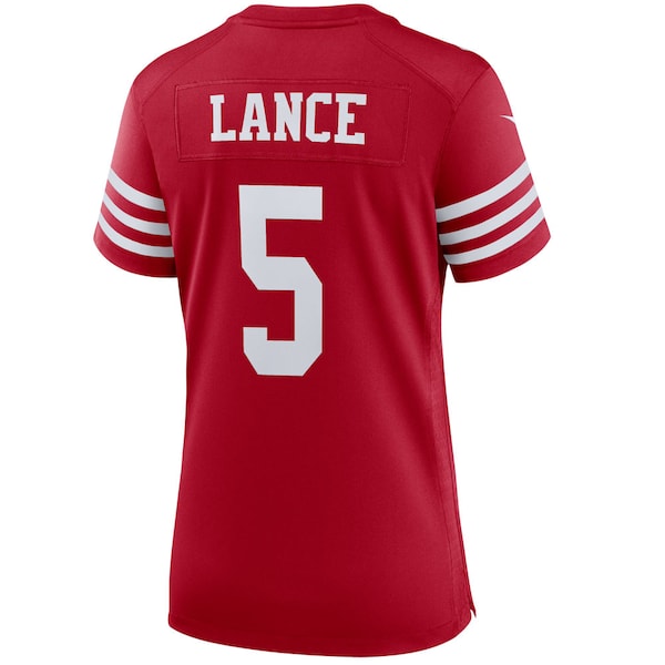 Trey Lance San Francisco 49ers Nike Women's Player Jersey - Scarlet/White - Image 4