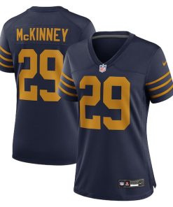 Xavier McKinney Green Bay Packers Nike Women's The 1923 Classic Game Jersey - Navy/Green