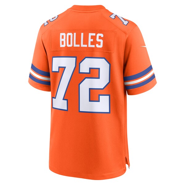 Garrett Bolles Denver Broncos Nike Mile High Collection 1977 Throwback Player Game Jersey - Orange - Image 4