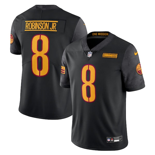 Brian Robinson Jr. Washington Commanders Nike Vapor Untouchable Limited Jersey - Black/Burgundy - Image 2