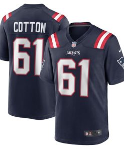 Lester Cotton Sr. New England Patriots Nike Team Game Jersey - Navy