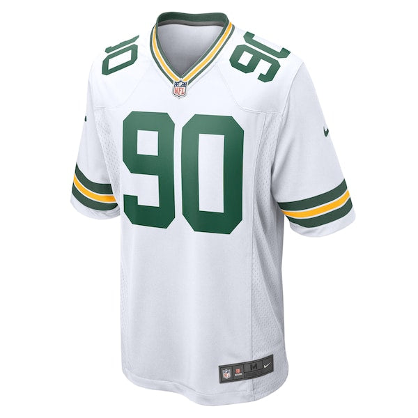 Lukas Van Ness Green Bay Packers Nike Game Jersey - White - Image 2